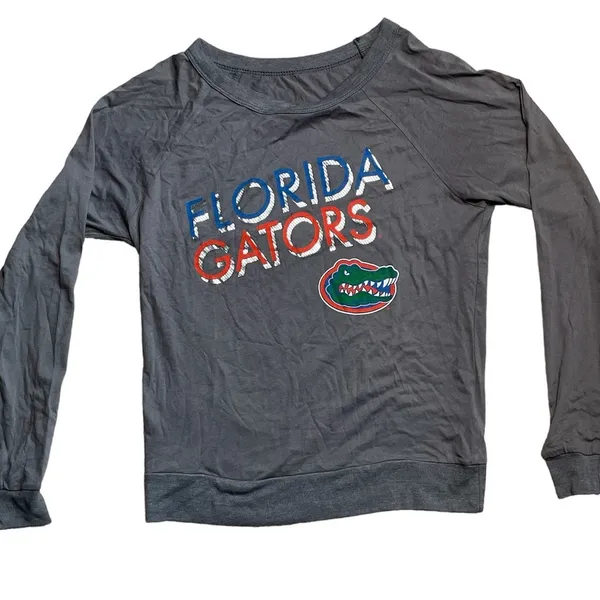 University‎ of Florida Gators Women’s Fit Gray Long Sleeve Tee Size Small - Image 3