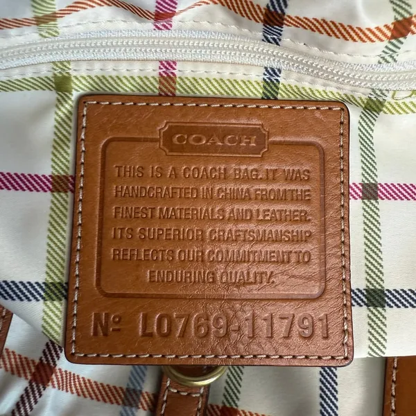 y2k COACH 2007 11791 Heritage Striped Tote Handbag - Image 10