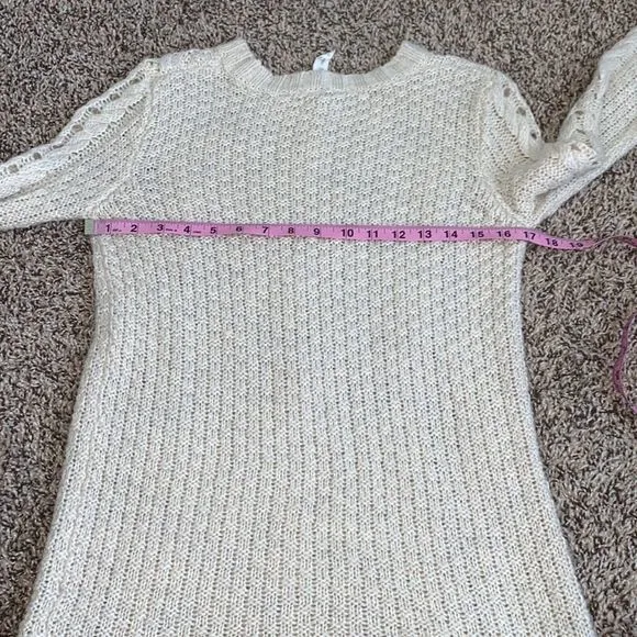 5/$30 🎈 Aeropostale‎ small cream Crewneck sweater - Image 3