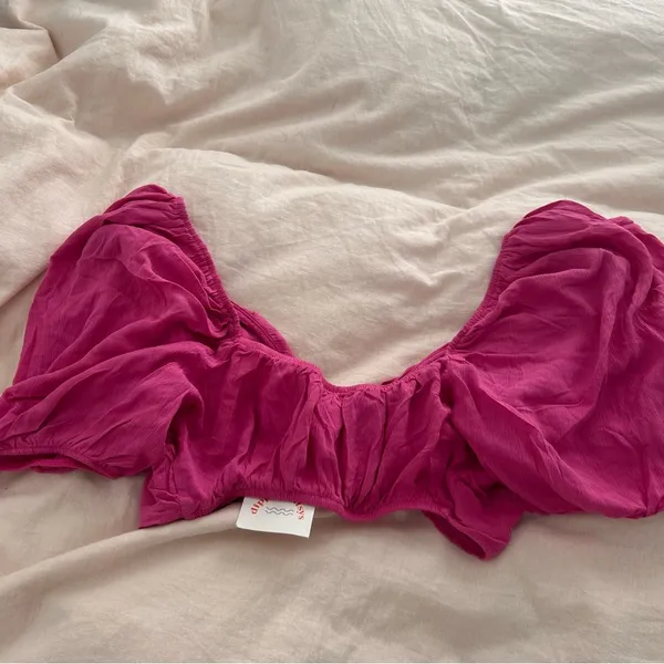 Dippin’ daisy’s pink Marla tie front top NWT - Image 5