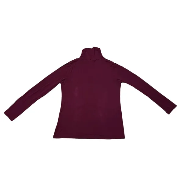 L Joseph A. Wine Red Burgundy Women’s Long Sleeve Comfy Winter Turtleneck Top Shirt - Image 6