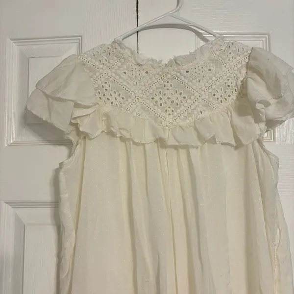 LINI White Eyelet Dress - Image 3