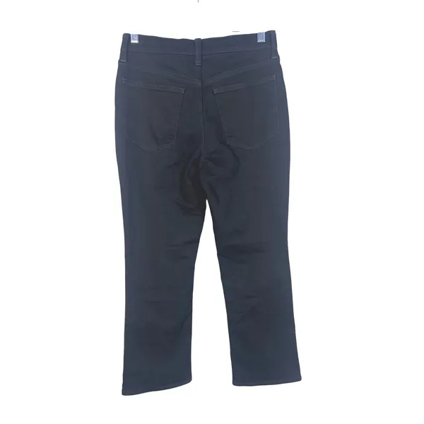 J.Crew Mid-Rise Flare Crop Jeans Womens 27 Black Excellent Re-Imagined Denim‎ - Image 2