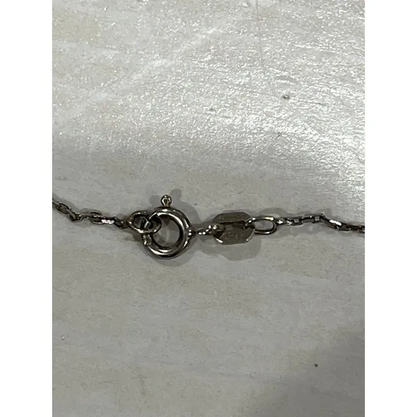 Silver‎ tone J initial charm Necklace - Image 4