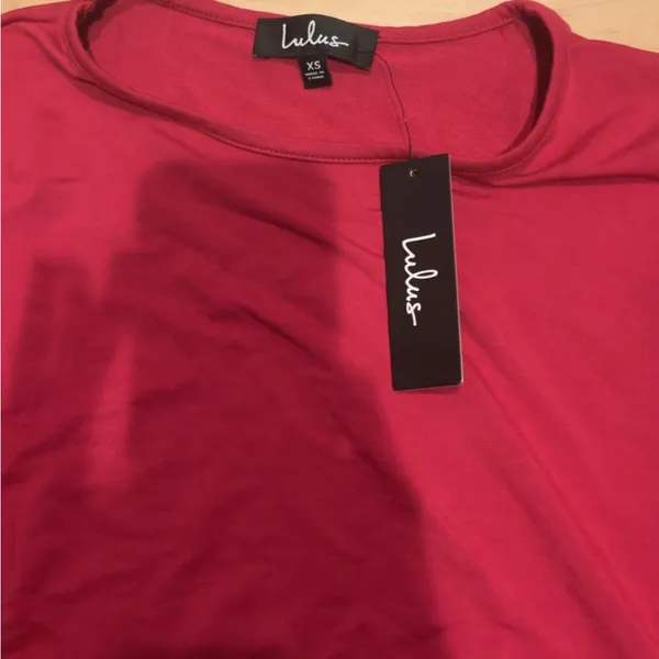 Lulu’S Look At Me Now Red Dolman Sleeve Crop Top - Image 4