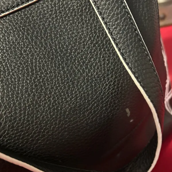 Lauren Ralph Lauren Black and White Grid Tote Preowned see pictureslight wear. - Image 6