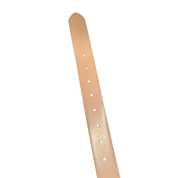 Beige genuine leather belt Tan - Image 3