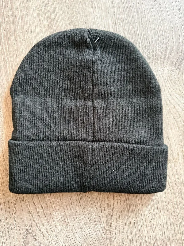 Spooky Vibes Embroidered Cuffed Beanie Black - Image 2