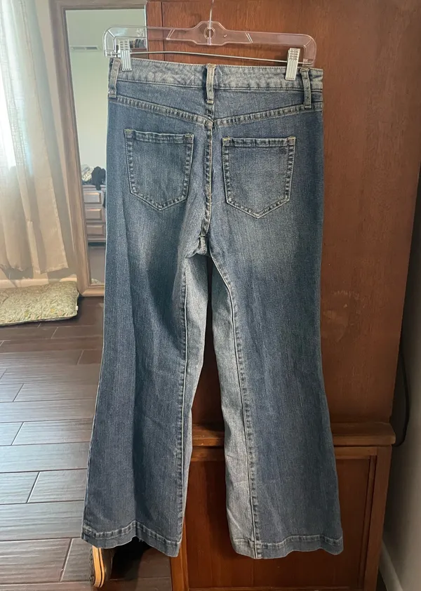 Wide Leg Flare Jeans - Image 2
