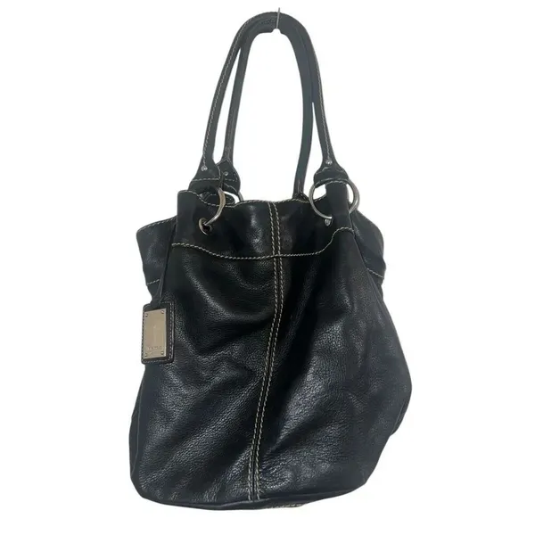 ✨Tignanello One Size Leather Black Tote✨ - Image 4