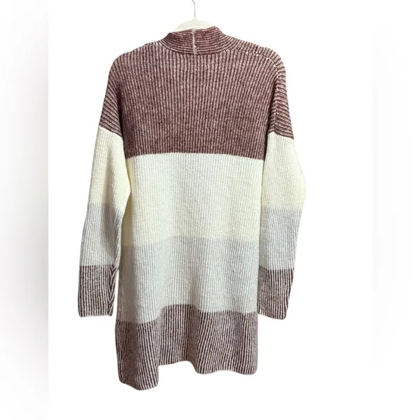 Bohme Multicolor Colorblock Knit Open Cardigan‎ sz M w/ pockets - Image 2