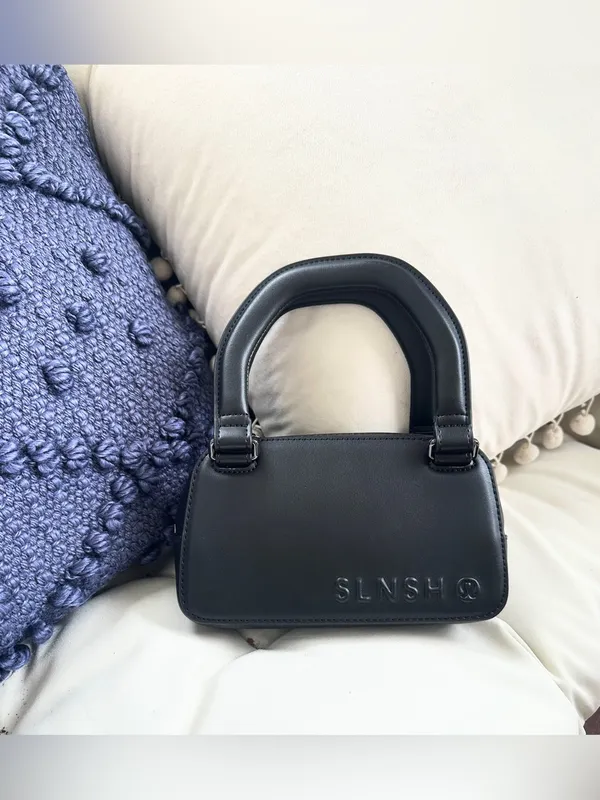 NWT Lululemon x SLNSH Collection Leather Alt. Top-Handle Mini Belt Bag - Black - Image 8