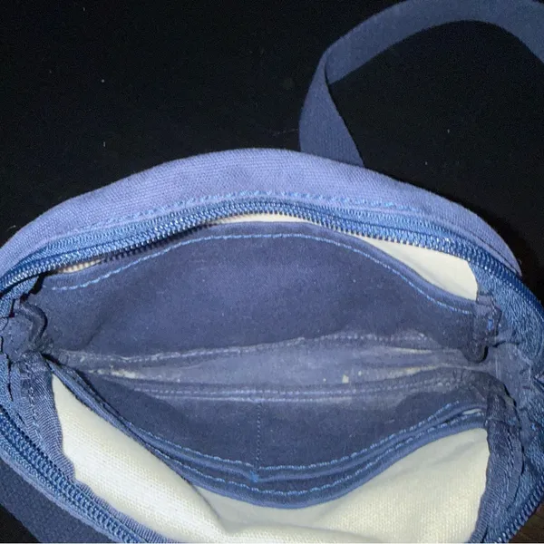 Lands End‎ Navy and White Crossbody Bag - Image 5