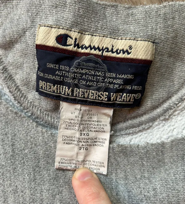 Champion Reverse Weave Seattle Seahawks Crewneck Sweatshirt Size 2XG - Image 2