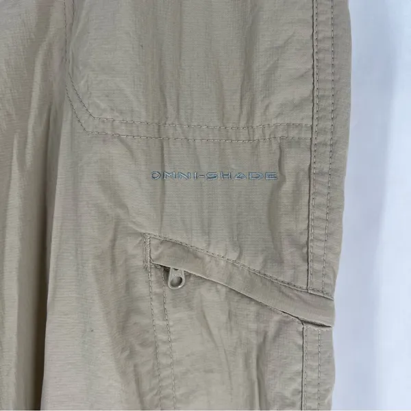 Columbia PFG Lightweight Nylon Roll‎ Tab Adjustable Straight Leg Pants Size 8 - Image 3
