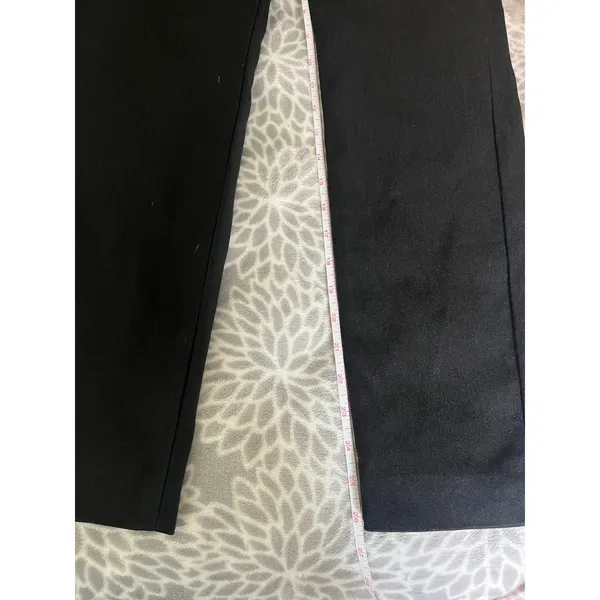 J.Crew Ryder Black Slim Straight Pants Womens‎ 10 Mid Rise Work Trousers Office - Image 8