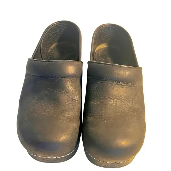 Dansko US 6 EU 36 Black Leather Slip On Clog Professional Classic Comfort - Image 3