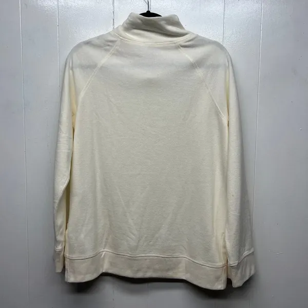 T by Talbots Sweatshirt Womens Medium Mock Neck Soft Cozy Activewear Loungewear - Image 6