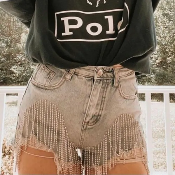 Princess Polly Diamond Shorts - Image 2