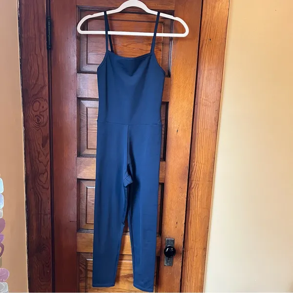 Girlfriend Collective Midnight Blue Jumpsuit - Image 3