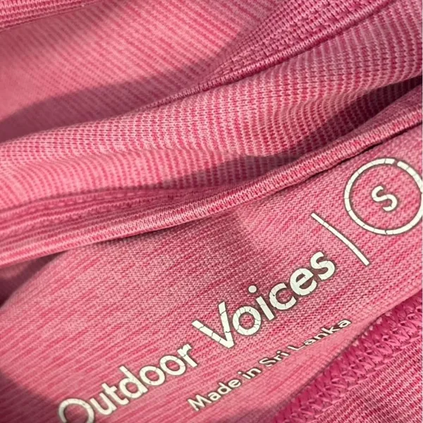 Outdoor Voices Pink Scoop-Front Sports Bra - Image 2