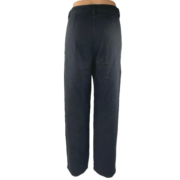 Aritzia Wilfred Women's Black High Rise Straight Wide Leg Trousers Pants Size 6 - Image 3