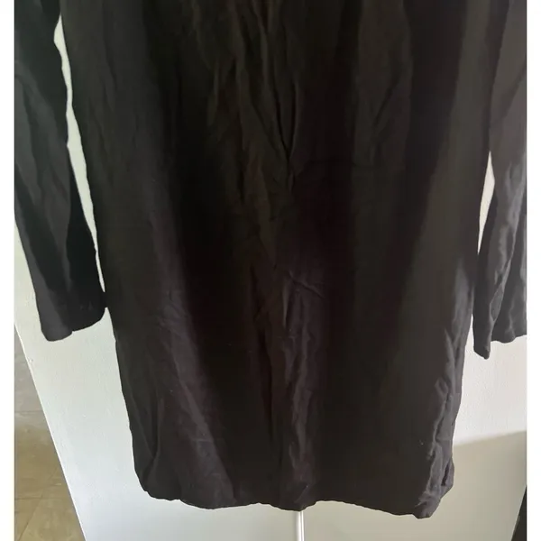 Old‎ Navy Black Long Sleeve Rayon Dress Size Large - Image 3