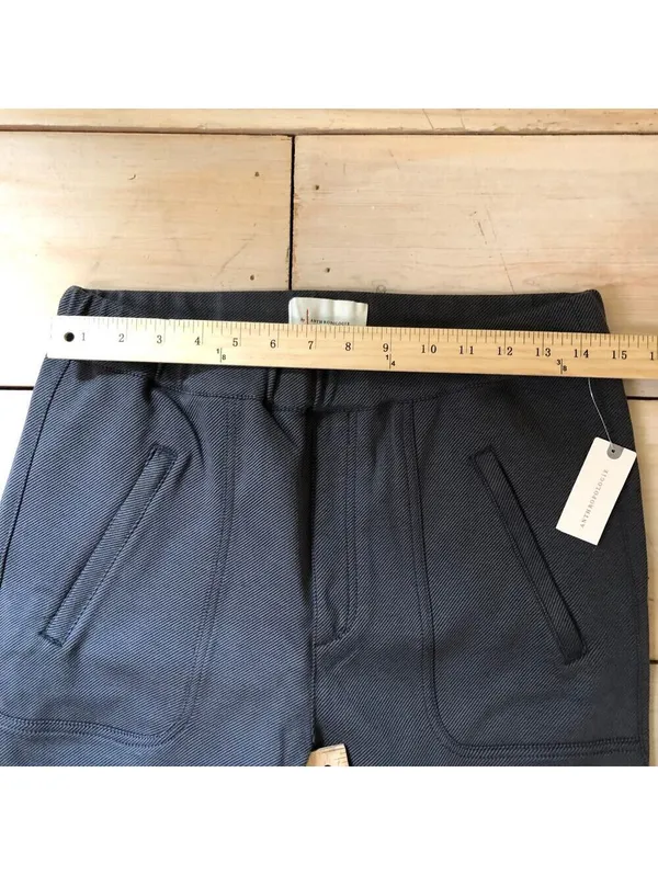Anthropologie NWT Women's Gray Cropped Pull On Utility Pants Size M - Image 10