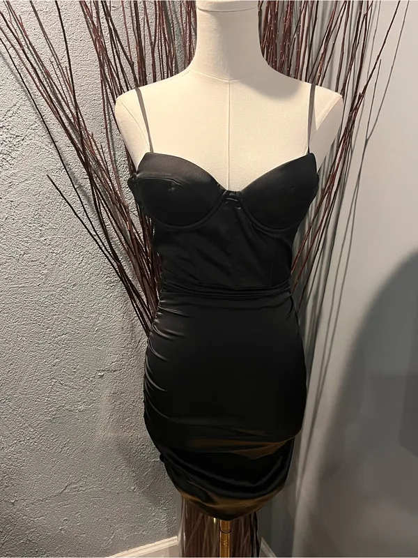 🌸Nwot Oh Polly Confident Black Corset Mini Dress Size 0🌸 - Image 2