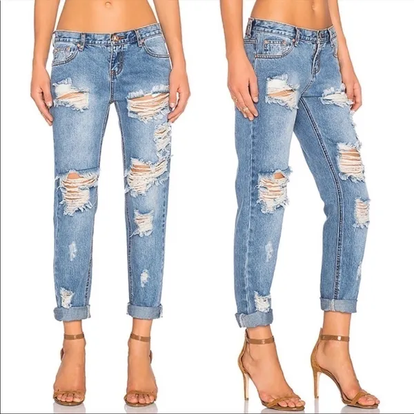 ONE TEASPOON‎ Awesome Baggies Distressed Low Rise Jeans Size 27 - Image 2