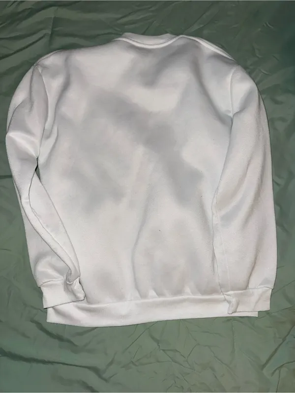 SHEIN White Crewneck Sweatshirt with Leopard Pumpkin Graphic - Image 4