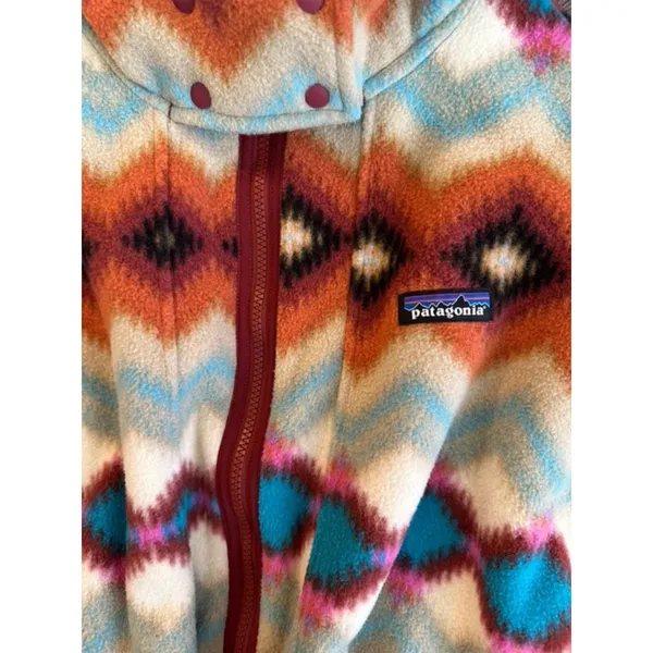 Patagonia Lightweight Synchilla® Poncho Cinder Red XS/S - Image 3