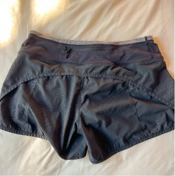 Lululemon black women’s speed up shorts 4inch inseam - Image 2