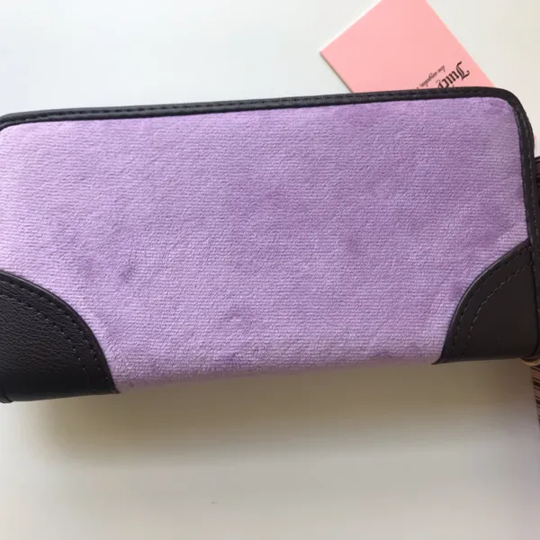 Juicy Couture Heritage Large Zip Around Purple Wallet Set NIB - Image 12