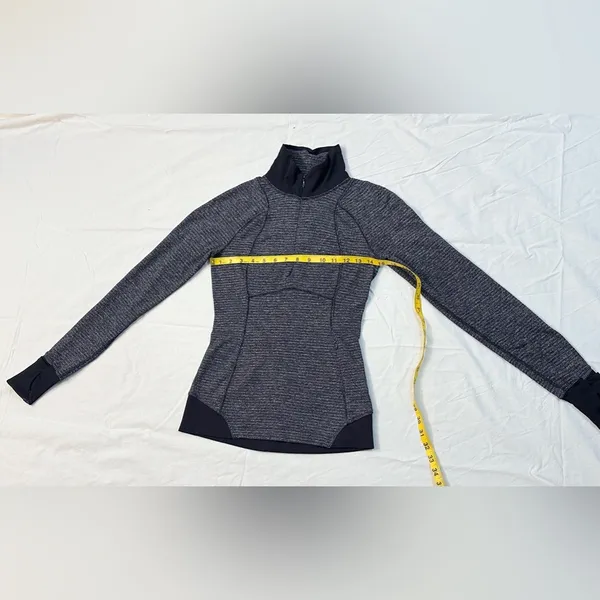 Vintage Runderful 1/2 Zip - Mini Check Pique Heathered Black/Black - 2 - Image 14