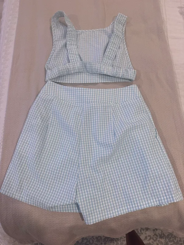 SheIn Blue Two Piece Set - Image 3
