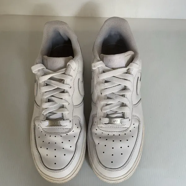 Nike Air Force 1 ’07 White Women’s Size 8 Leather Sneakers DD8959-100 - Image 6