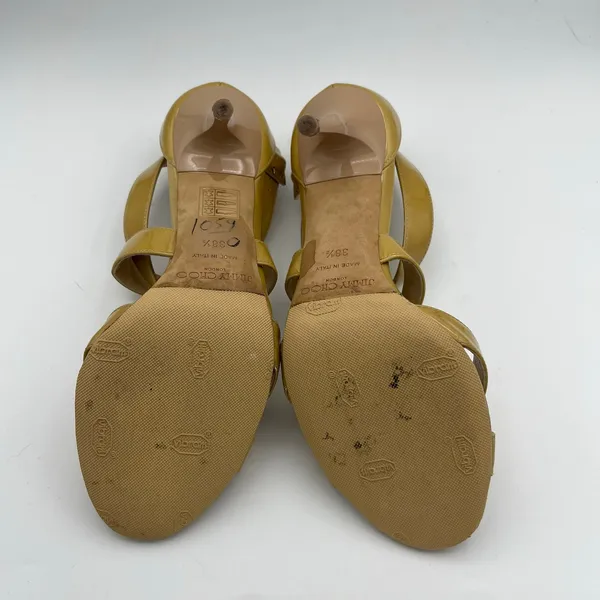 Jimmy Choo Women's Lottie Patent Leather Stilettos Mustard Yellow Size 38 1/2 - Image 5