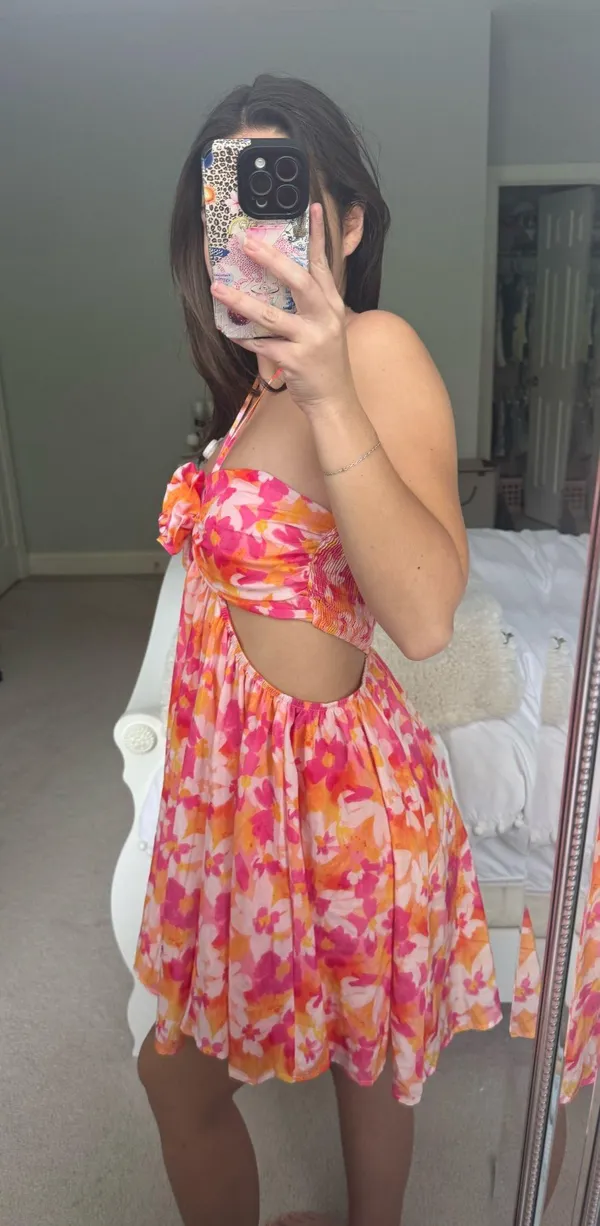 Boutique Floral sunset flowy dress - Image 4
