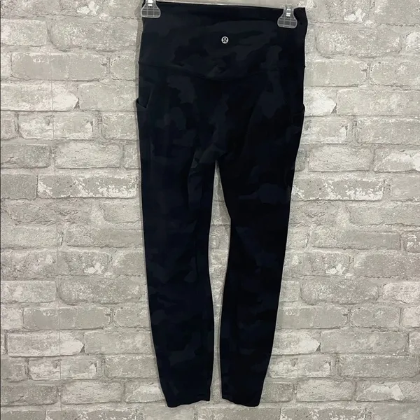 Lululemon Align High Rise Pant with Pockets 25"Heritage 365 Camo Deep Coal Multi - Image 4
