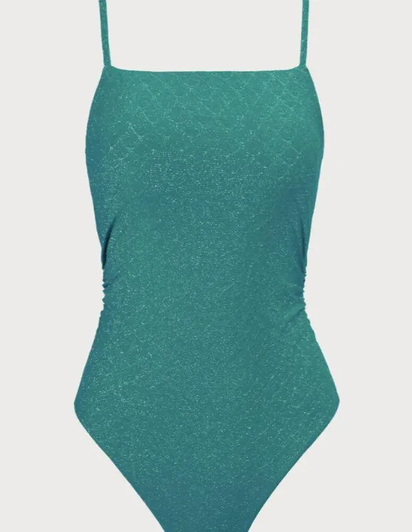BERLOOK Lurex Jacquard Ruched One-Piece Swimsuit 66 - Image 6