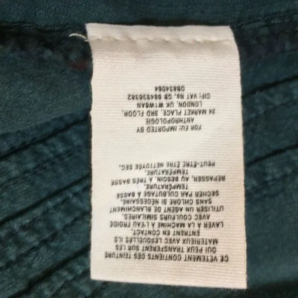Anthropologie green corduroy cropped jacket medium - Image 6