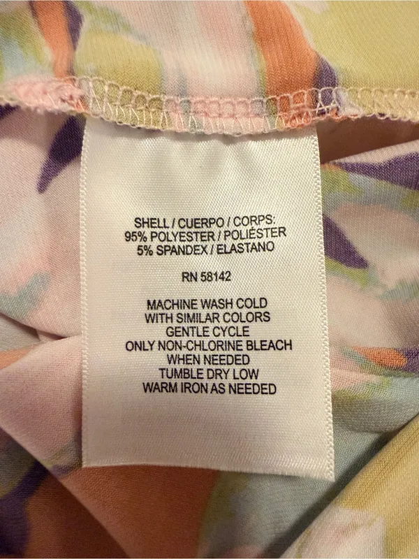 London Style Floral Dress in Pink and Orange - Image 5