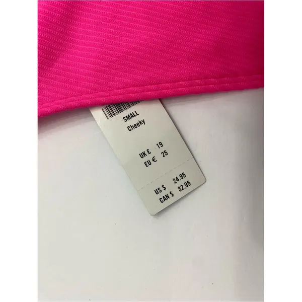 Hollister Hot Pink Ribbed Bikini Bottom Size S - Image 7