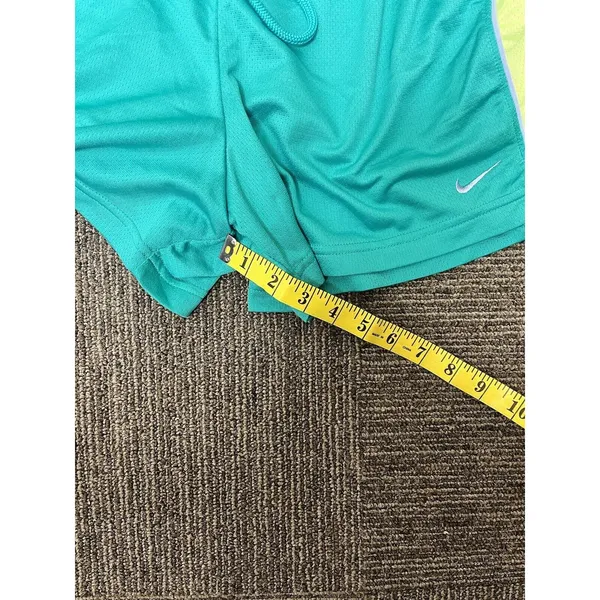 Nike Sweat Shorts Women’s Teal Elastic Waist Drawstring Size Large - Image 2