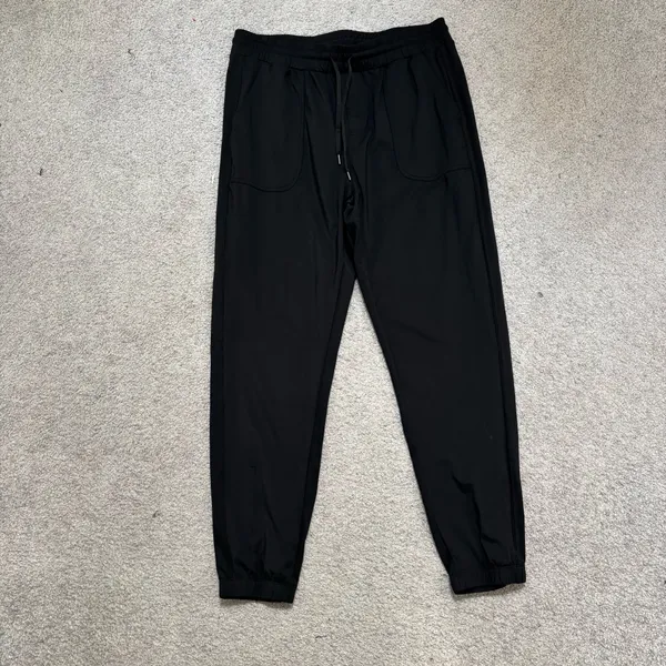 G4Free Women’s Black Drawstring Tapered Golf Jogger Pants - Image 3