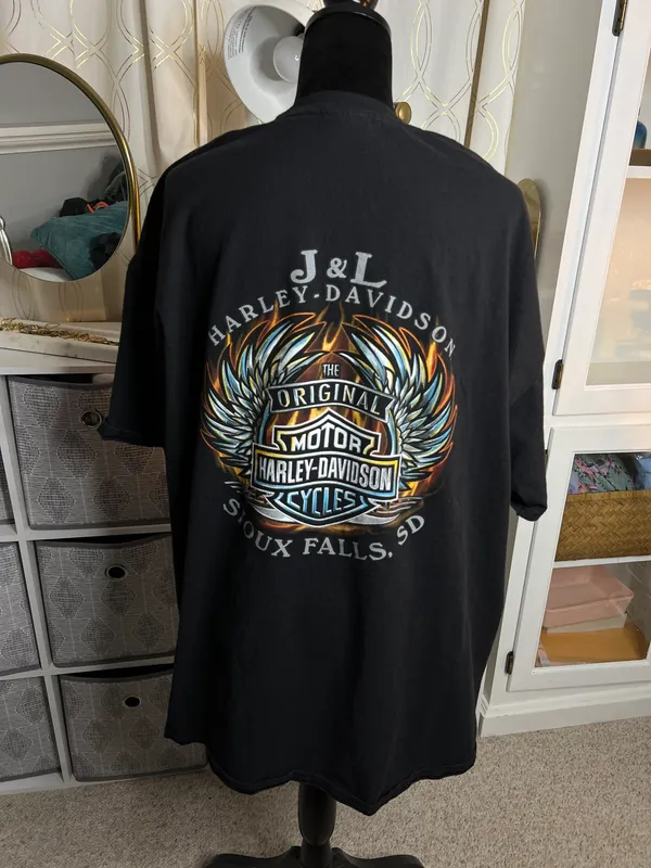 Harley Davidson Vintage Short Sleeve Tee Shirt - Image 3