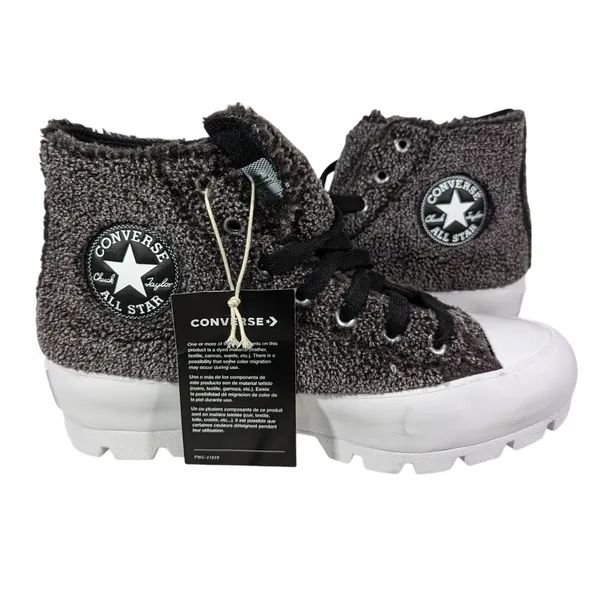 Converse Chuck Taylor All Star‎ Lugged Winter High Top Furry Knit Sneakers 7 - Image 7