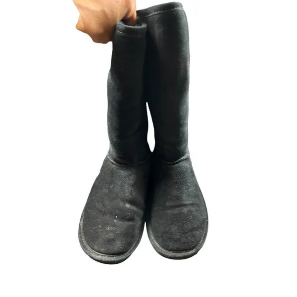 Bearpaw Women's Size 6 Black Suede Mid-Calf Boots - Image 4