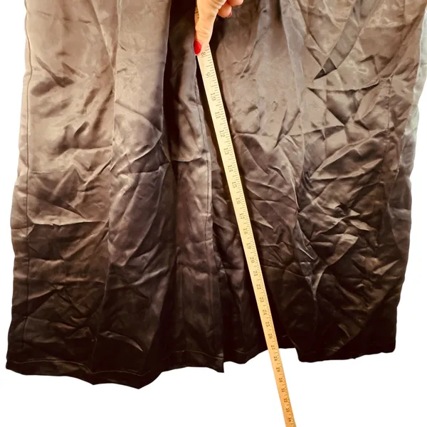 Athleta Calm‎ Cool Jumpsuit M Black Cupro Wide Leg Strappy Minimalist Chic Flowy - Image 7